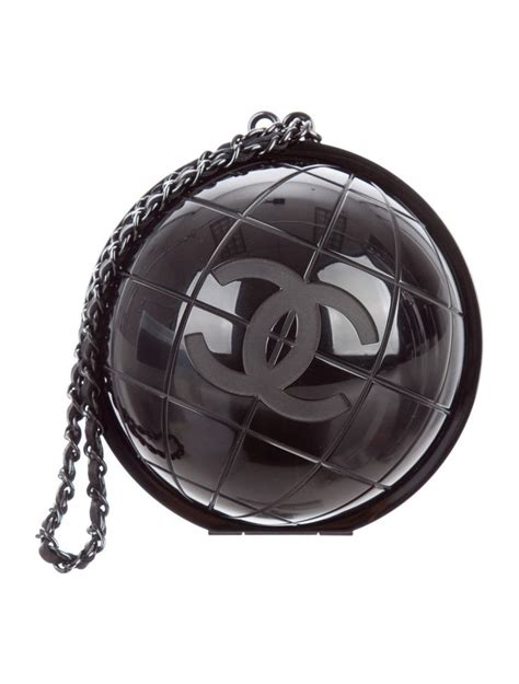 chanel plexiglass globe clutch|chanel handbags.